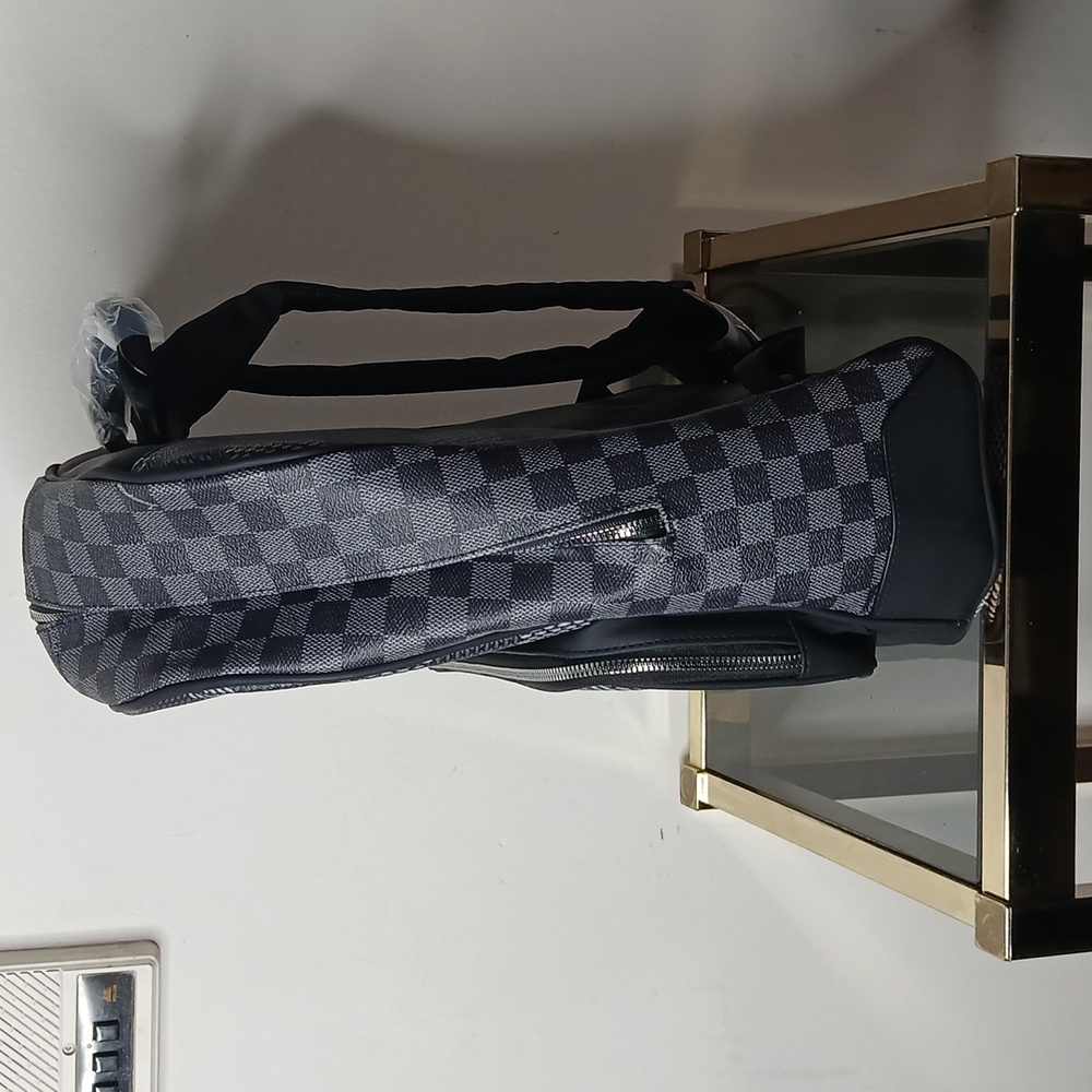 Nwot Journeyman Checker Print Canvas Backpack - image 2